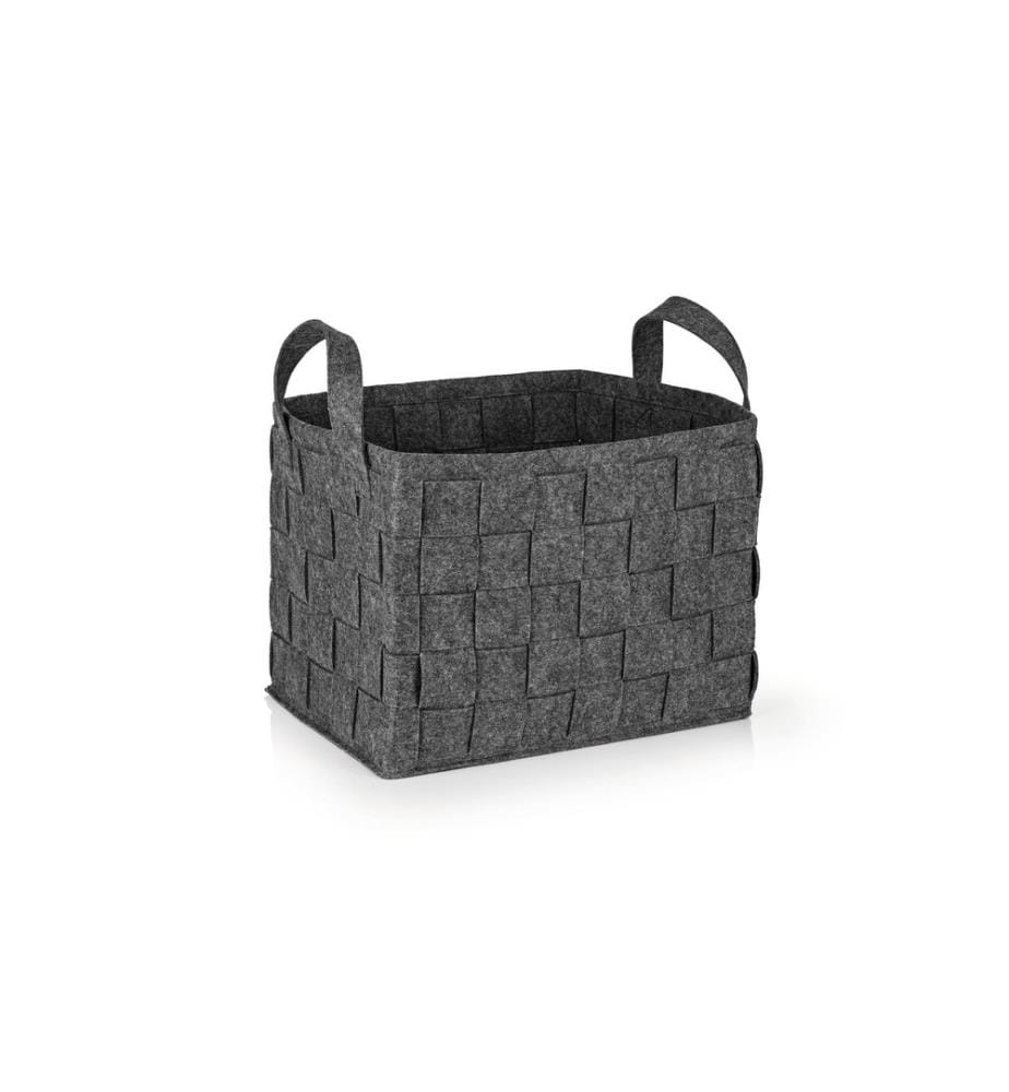 N8Werk - Aufbewahrungskorb Filz 40 cm Dunkelgrau