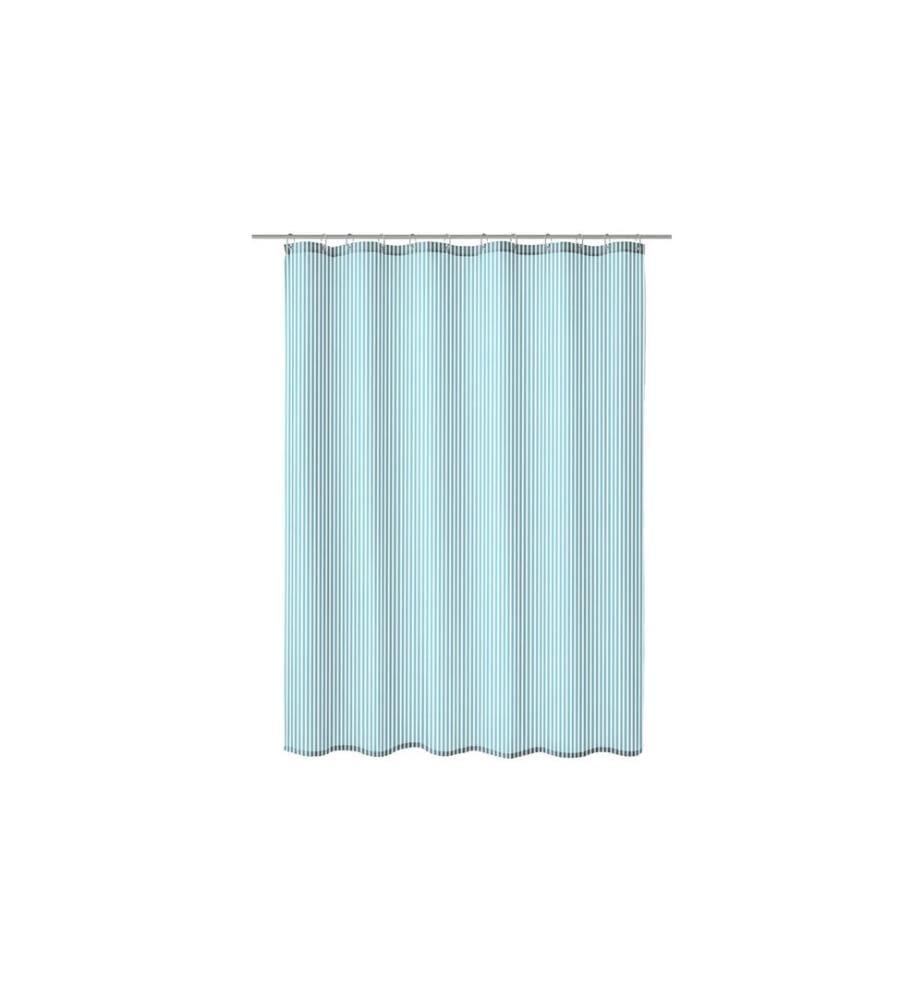 KLEINE WOLKE - Rideau de douche Sanna 120 x 200 cm, Turquoise