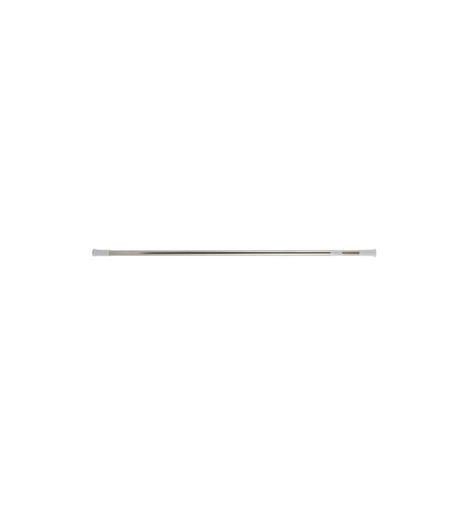 MSV - Duschvorhangstange 70 - 120 cm, Grau