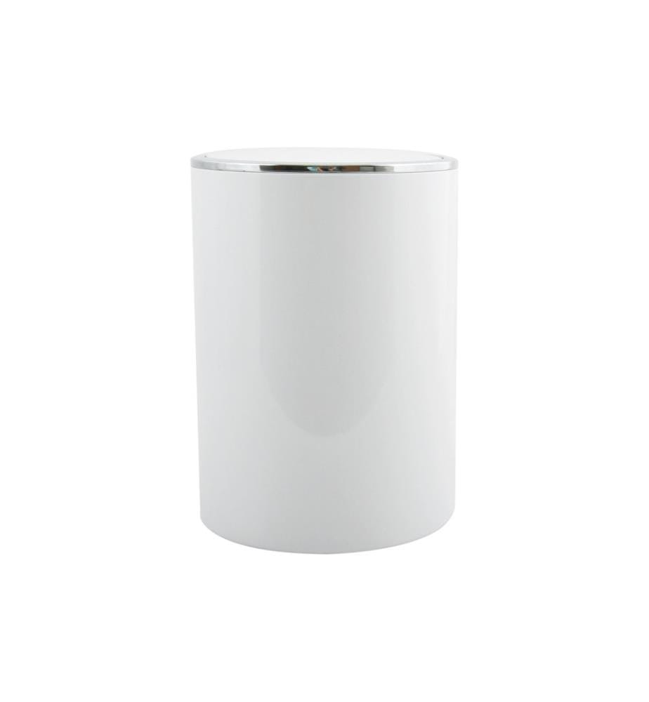 MSV - Poubelle à pédale Kamaka 6 l, Blanc
