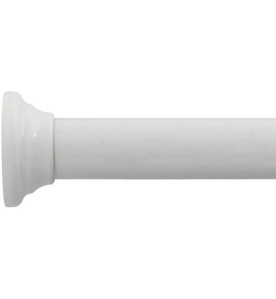 SPIRELLA - Tringle pour rideau de douche Kreta 125/220 x 3.5 cm, Blanc