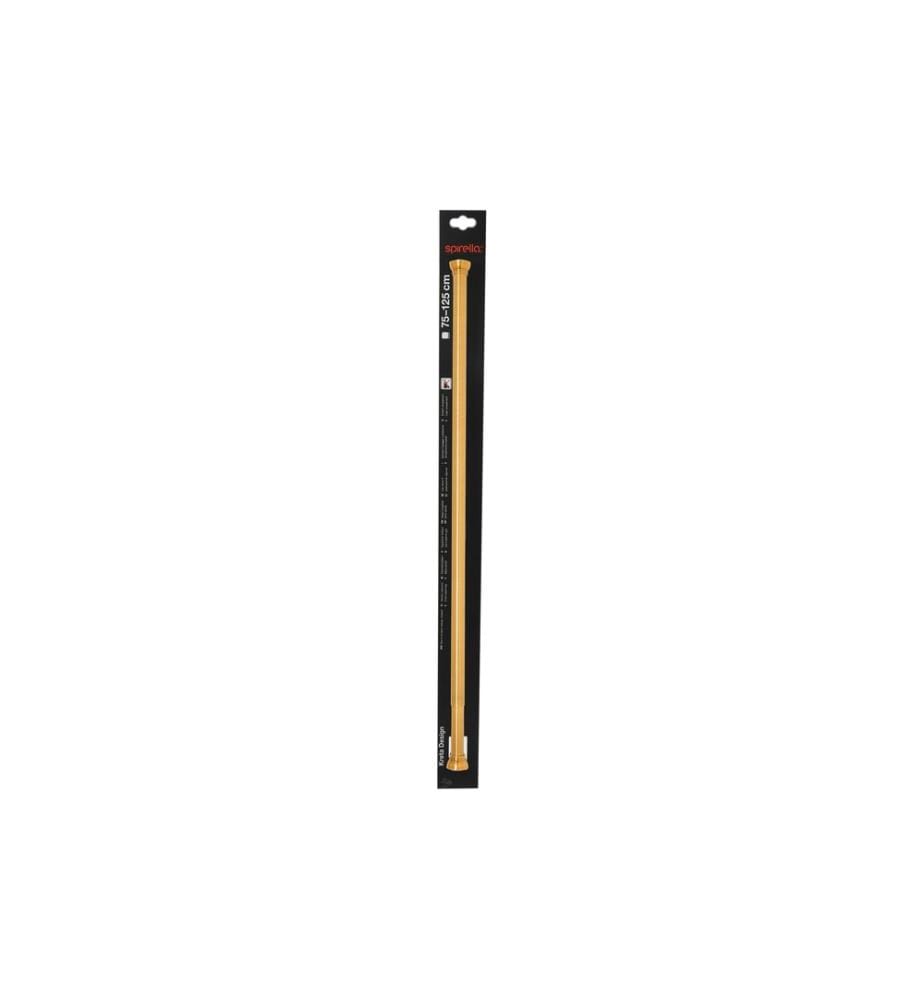 SPIRELLA - Tringle pour rideau de douche Kreta 75/125 x 2.1 cm,  Or (Alu)