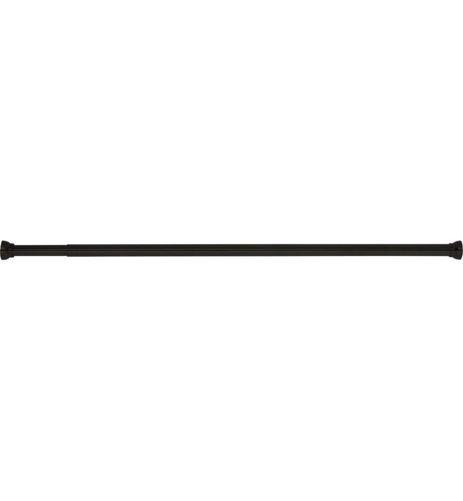 SPIRELLA - Duschvorhangstange Kreta 75/125 x 2.1 cm, Schwarz matt