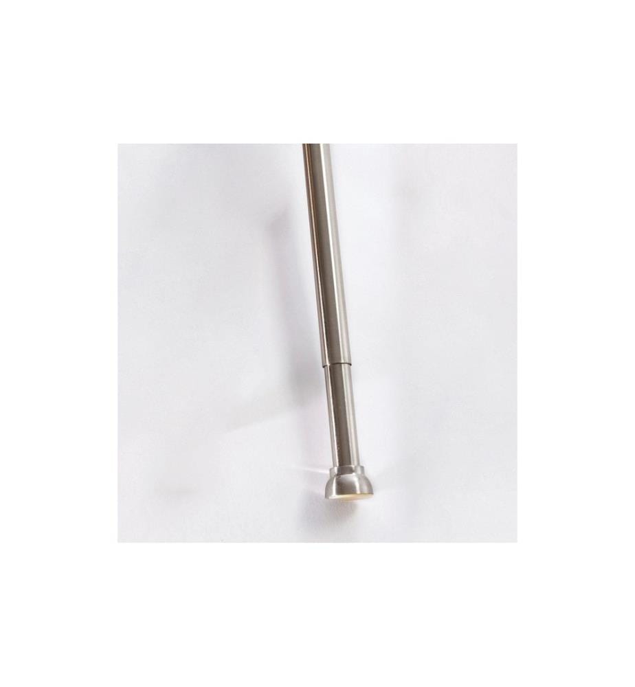 SPIRELLA - Duschvorhangstange Kreta 125/220 x 2.1 cm, Aluminium