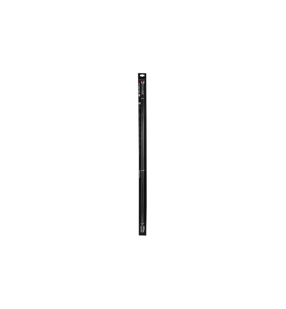 SPIRELLA - Duschvorhangstange Kreta 125/220 x 2.1 cm, Titan black