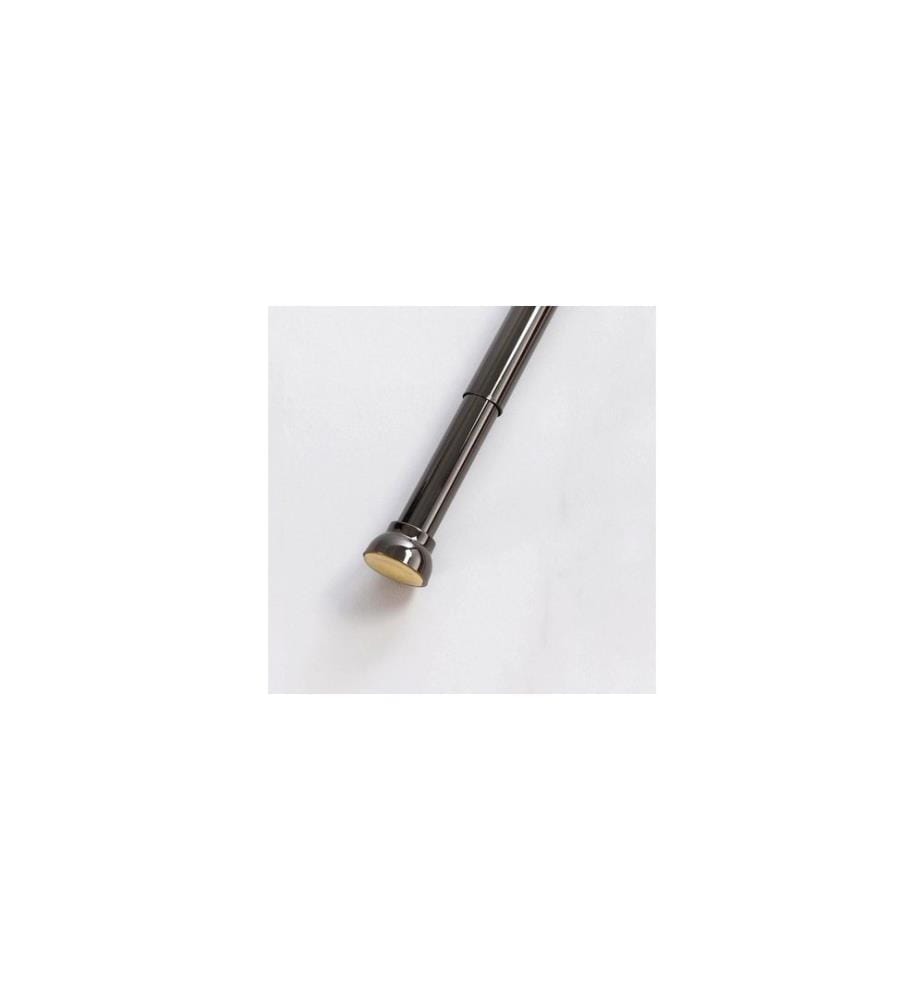 SPIRELLA - Duschvorhangstange Kreta 125/220 x 2.1 cm, Titan black