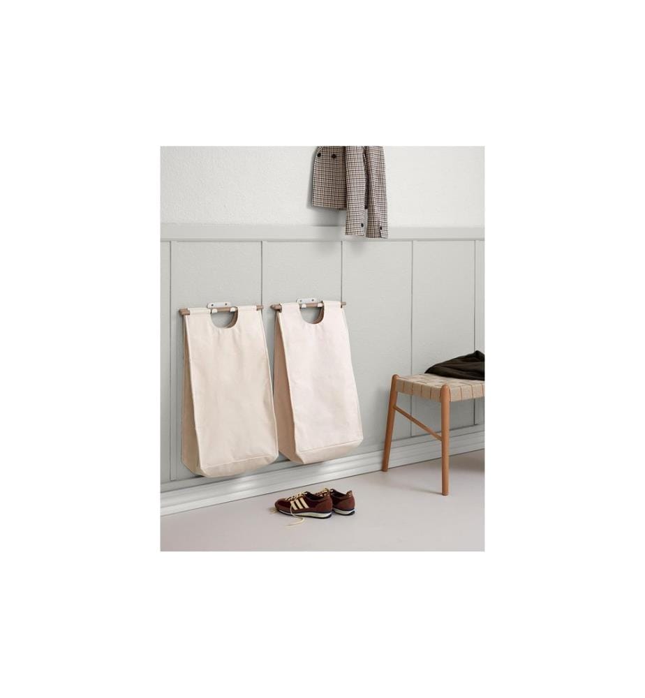 ReCollector - Corbeille à linge BagUp, 40 l, Off-White
