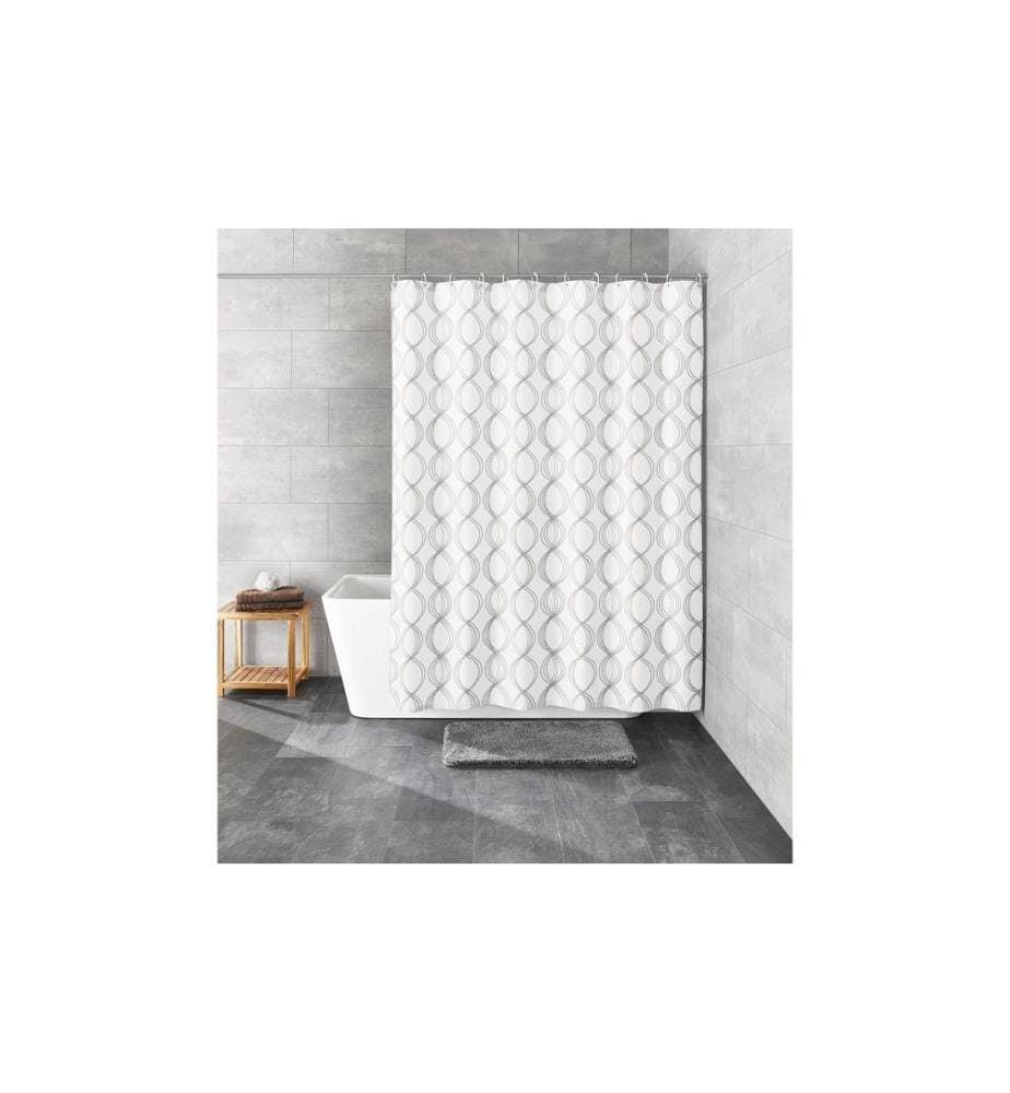 KLEINE WOLKE - Duschvorhang Classy 180 x 180 cm, Weiss