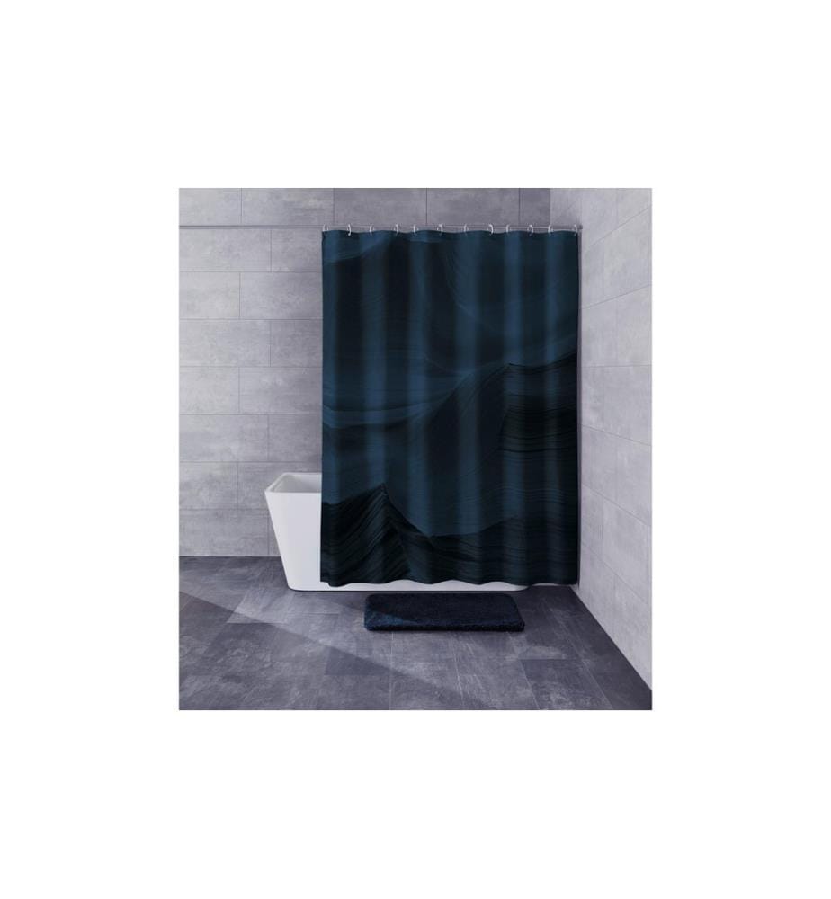 KLEINE WOLKE - Duschvorhang Mystic 180 x 200 cm, Blau