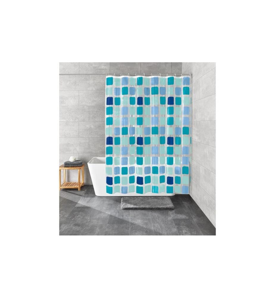 KLEINE WOLKE - Duschvorhang Sonny 180 x 200 cm, Blau