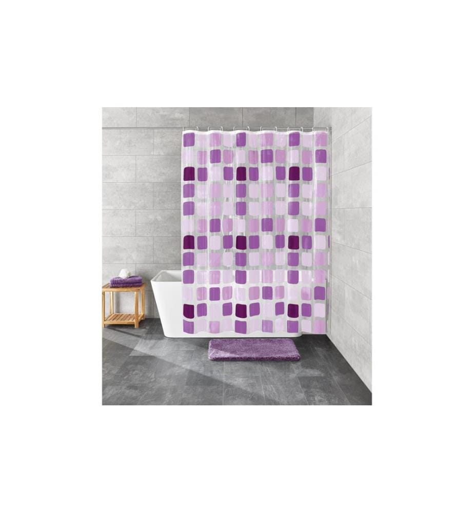 KLEINE WOLKE - Duschvorhang Sonny 180 x 200 cm, Violett