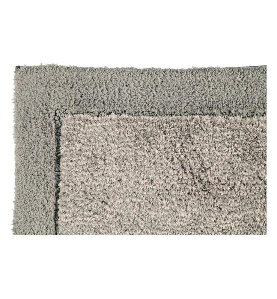 CAWÖ - Badteppich Two-Tone 70 x 120 cm, Graphit