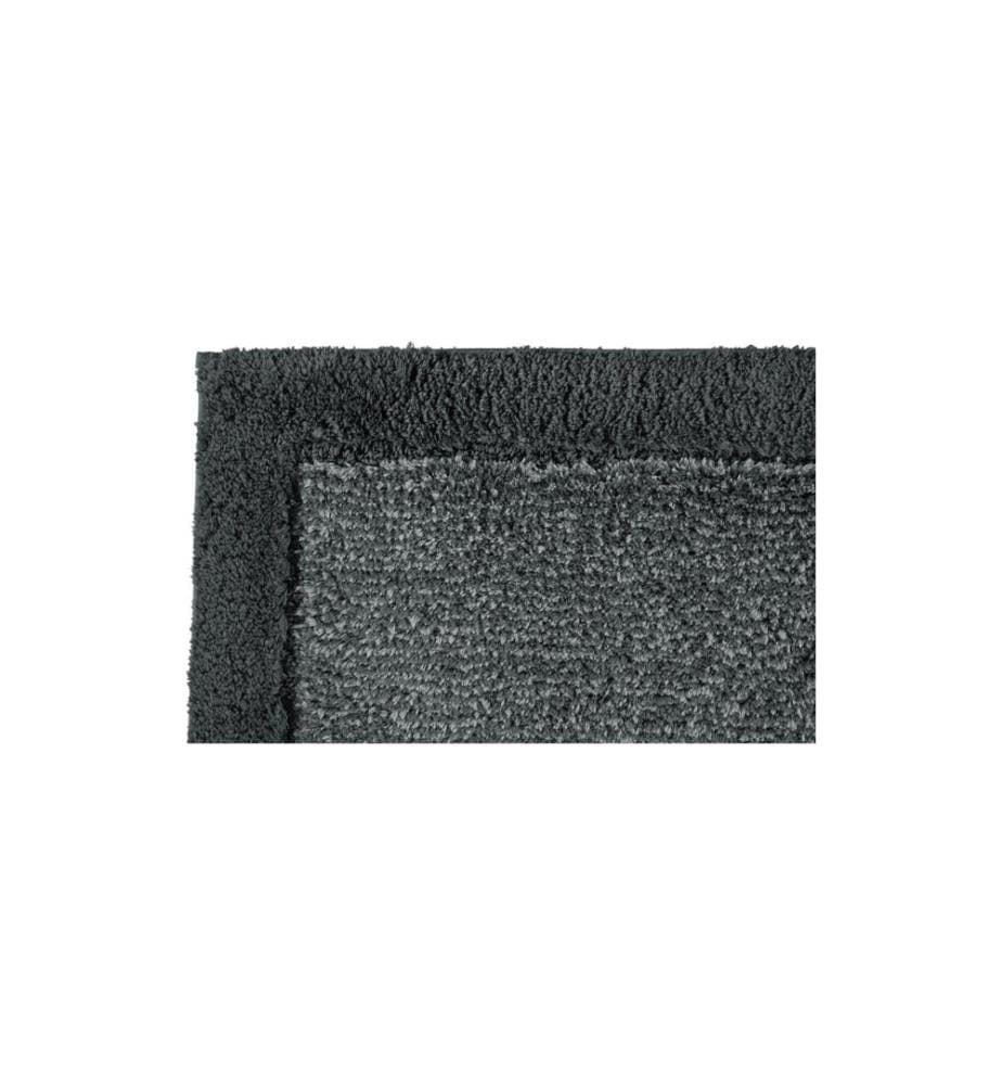 CAWÖ - Badteppich Two-Tone 60 x 60 cm, Dunkelgrau