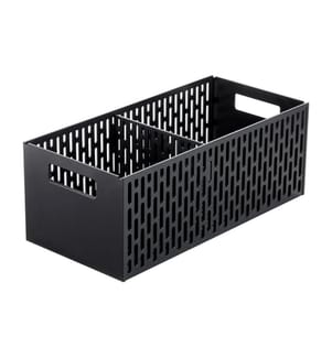 YAMAZAKI - Panier de rangement Tour 15.3 x 32 x 12.2 cm, noir