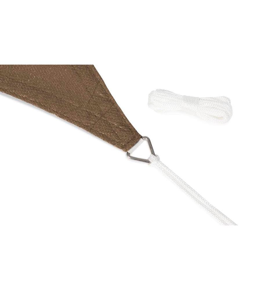Dreieckiges Sonnensegel 5 x 5 x 5 m - Taupe