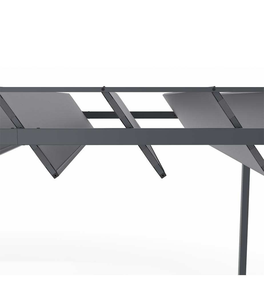 Pergola Venezia a lamelle orientabili 3x6m - Grigio