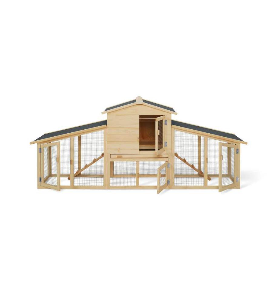 Hühnerstall Kaninchenstall x x L mit Nest - 6 Hühner