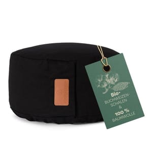 DoYourYoga - Coussin de yoga Vishnu Ecorces de sarrasin, noir