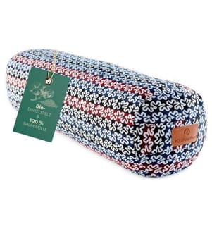 DoYourYoga - Coussin de yoga Tarik, Peau d'épeautre, Multicolore/Bleu