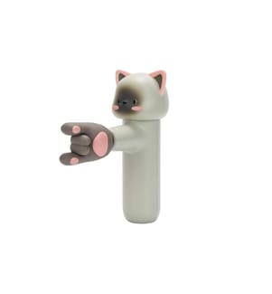 Acecool - Handmassagegerät Katze, Hellgrau