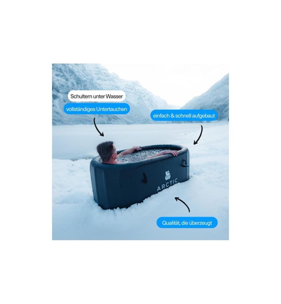 Arctic Plunge - Plunge Portable Pro Eisbad, Schwarz
