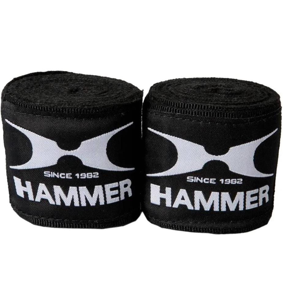 HAMMER - Bandage de boxe élastique, 3.5 m Noir