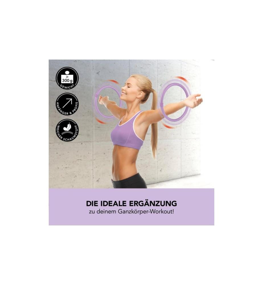 MAXXMEE - Cerceau de Hula hoop 33 cm, lilas, 2 pièces