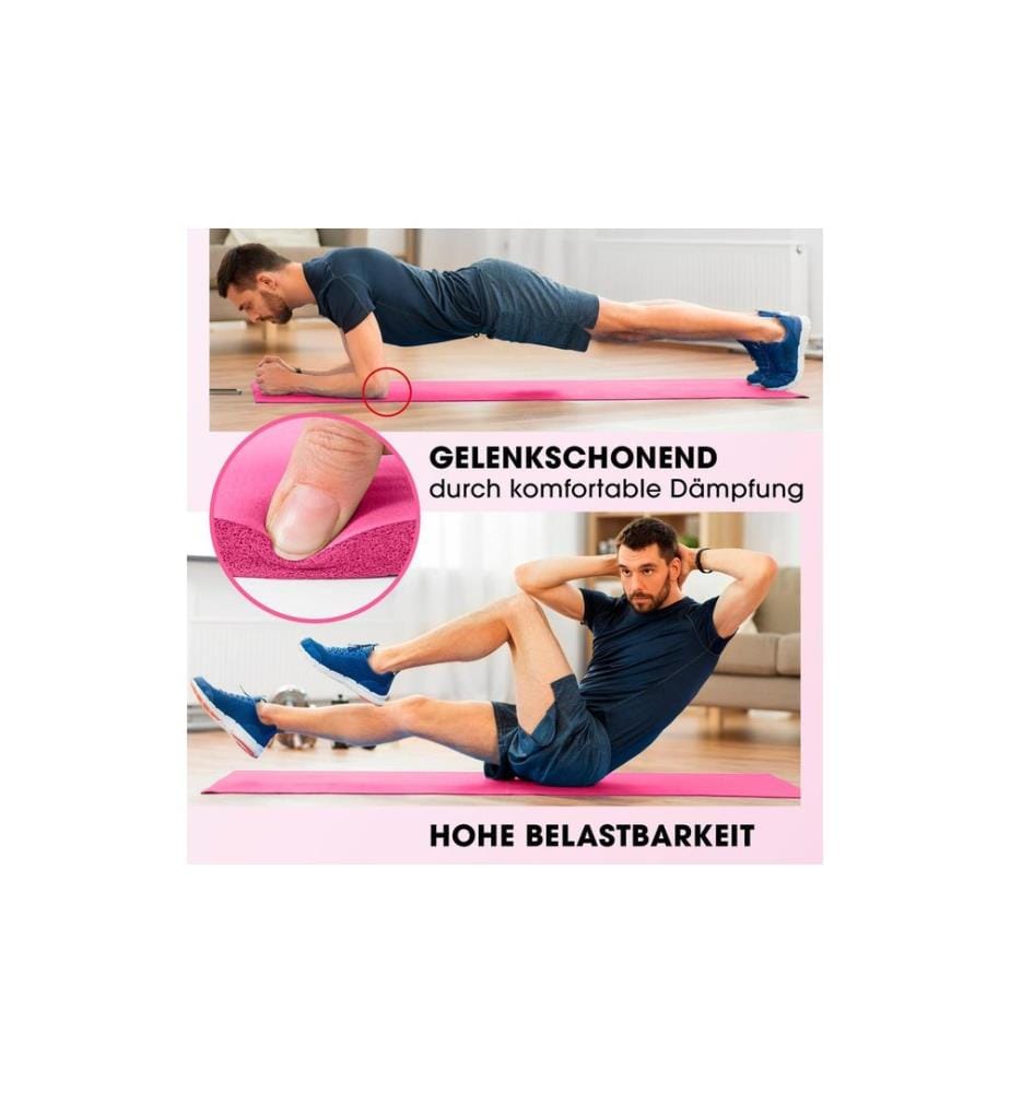 World Fitness - Matelas de fitness Jivan 183 cm x 61 cm, Rose