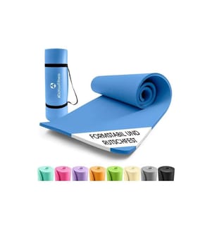 World Fitness - Fitnessmatte Yamuna 183 cm x 61 cm, Blau