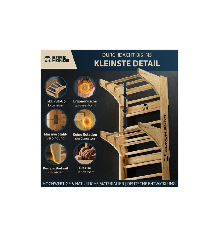 Bare Hands Espalier « Bare Hands » en bois, 200 kg