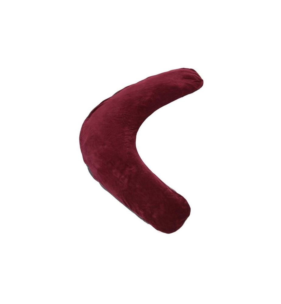 SISSEL Bezug zu Comfort Lagerungskissen Velours bordeaux/anthrazit