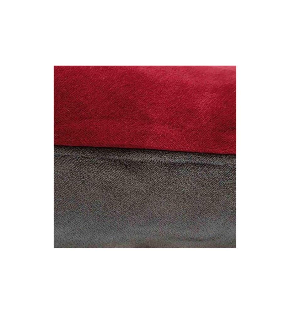 SISSEL Bezug zu Comfort Lagerungskissen Velours bordeaux/anthrazit