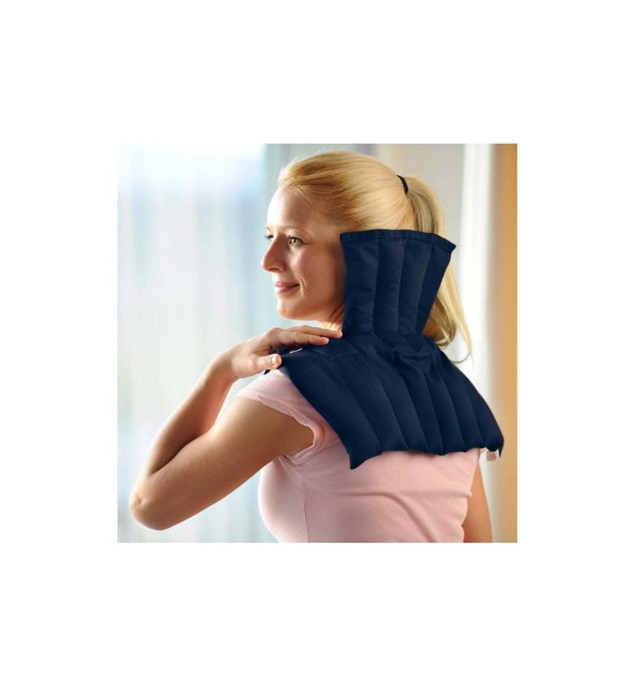 SISSEL Compresse de lin Linum Anatomic 3 pièces, bleu