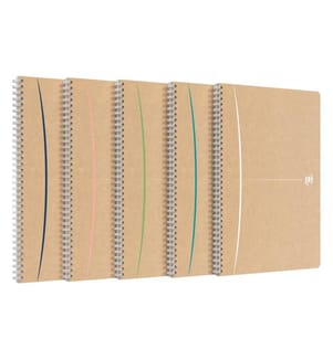 Oxford Carnet de notes A4, ligné, assorti