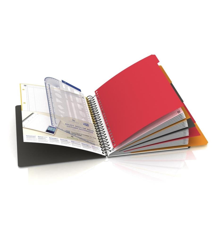 Oxford Bloc-notes International Managerbook, A4 +, À lignes, Gris