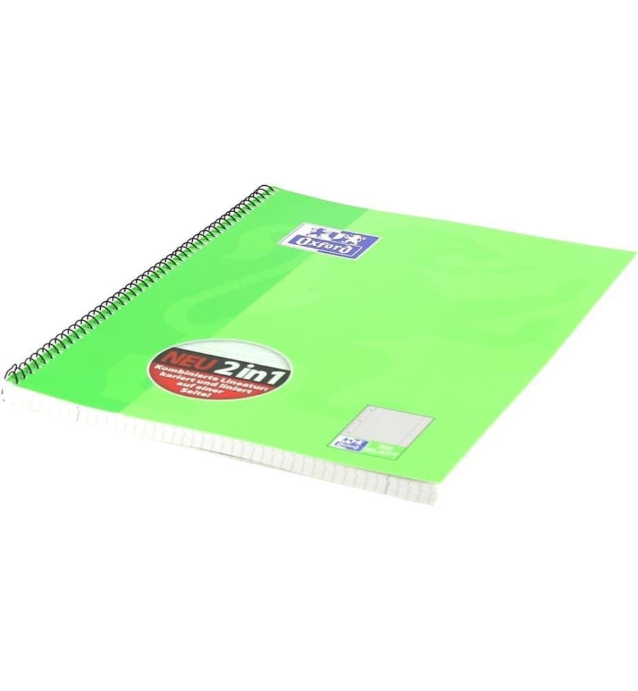 Oxford Cahier Bloc-notes collège A4+, KarLi, vert clair