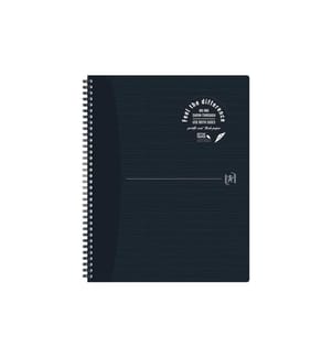 Oxford Bloc-notes A4+, ligné, noir