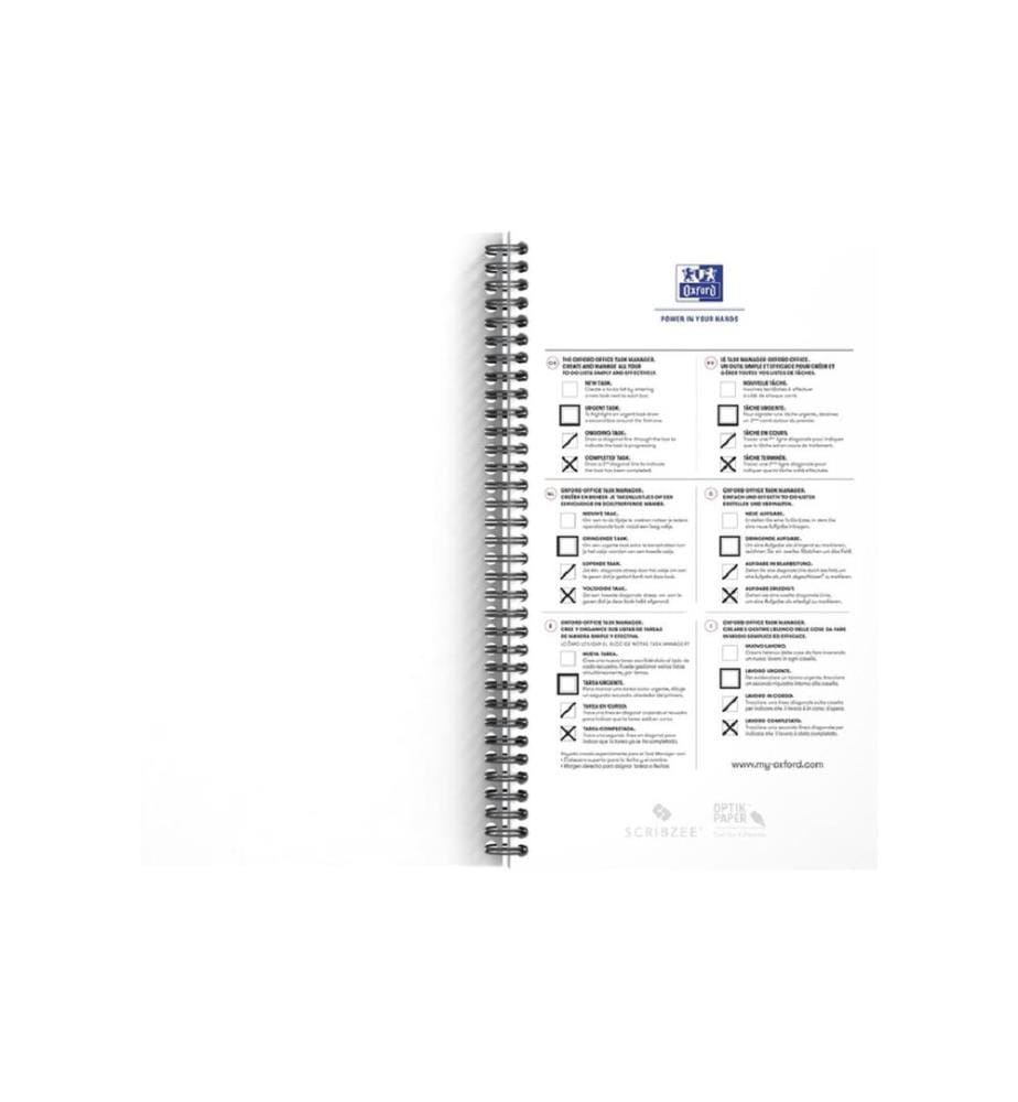 Oxford Bloc-notes 141 x 246 mm, ligné, bleu marine