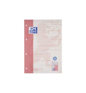 Oxford Bloc-notes A4, quadrillé, rouge