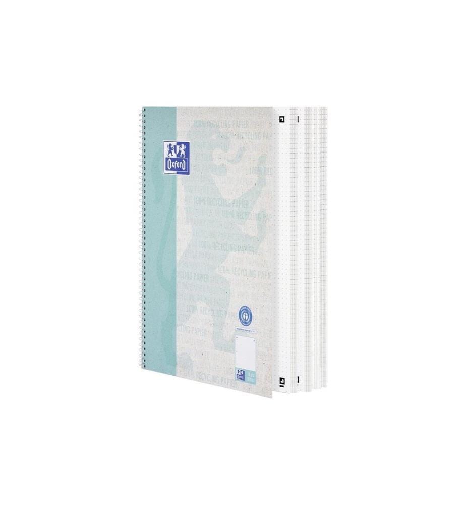 Oxford Bloc-notes Bloc-notes collège à pois, A4+, bleu