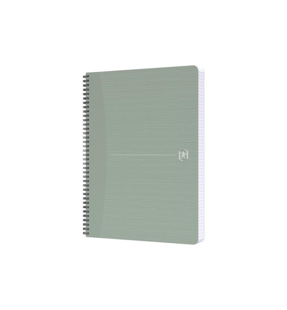 Oxford Carnet de notes Cahier à spirales à carreaux, vert