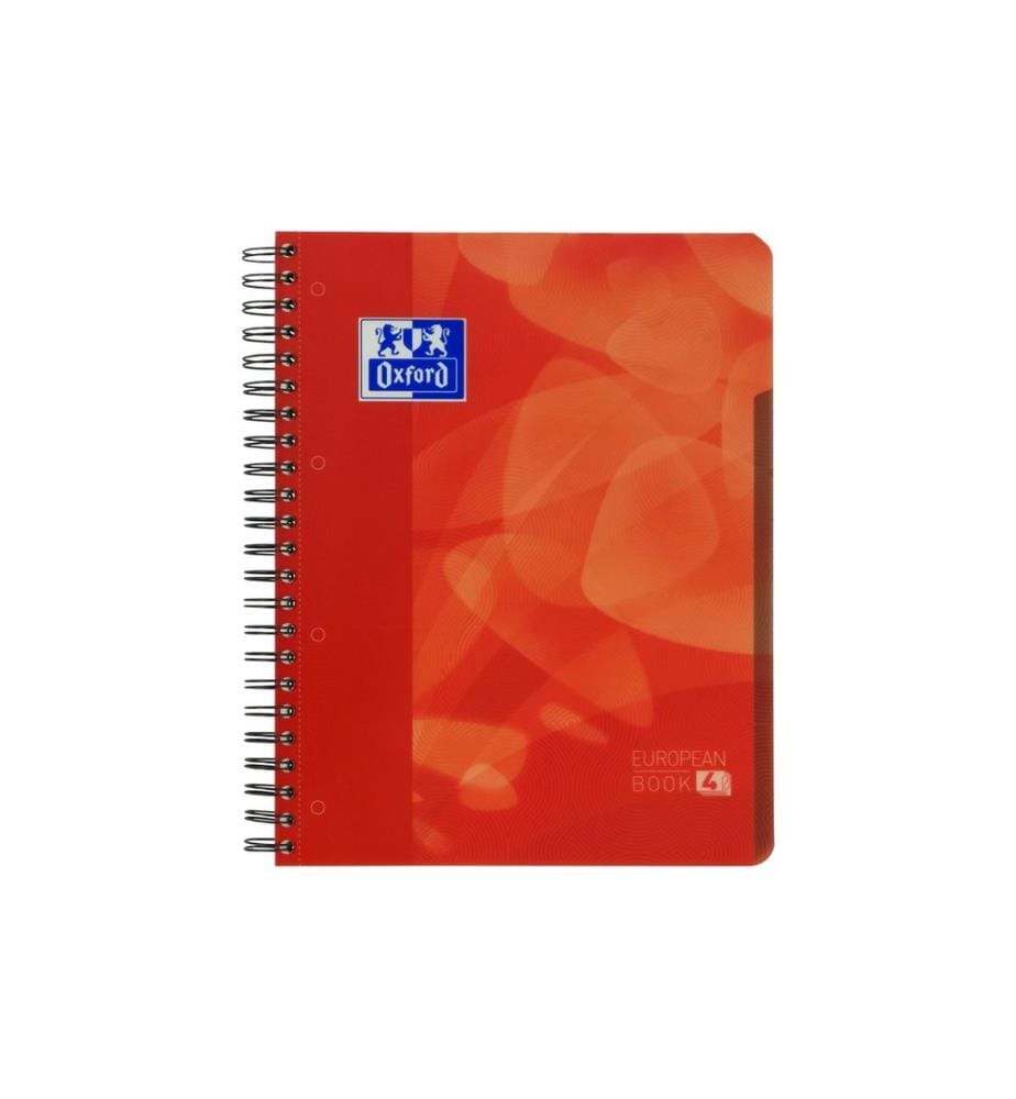 Oxford Carnet de notes A4+, quadrillé, rouge