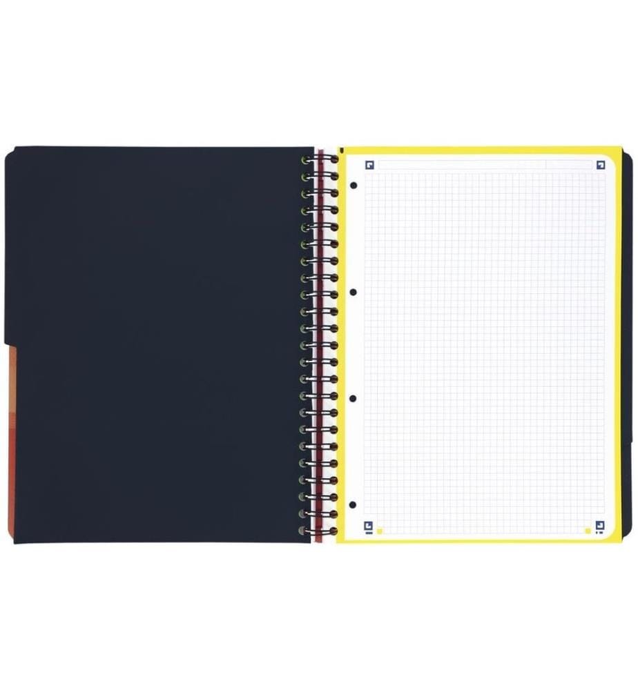 Oxford Carnet de notes A4+, quadrillé, rouge