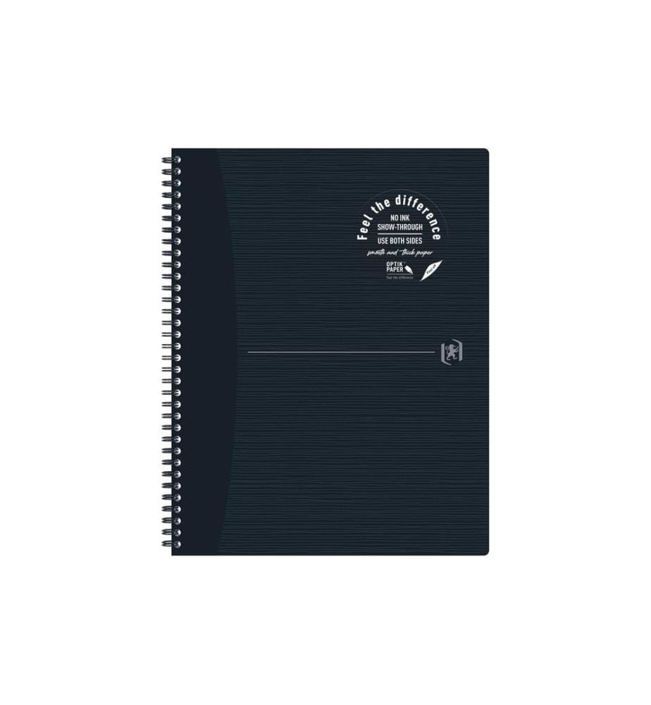 Oxford Bloc-notes A4+, quadrillé, noir