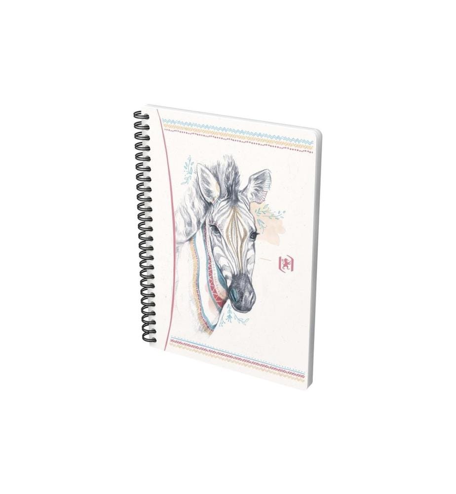 Oxford Carnet de notes A5, quadrillé, Boho Spirit assorti