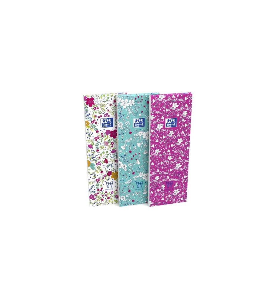 Oxford Bloc-notes GO Floral 74 x 210 mm, ligné