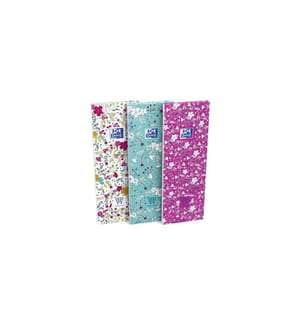 Oxford Bloc-notes GO Floral 74 x 210 mm, ligné
