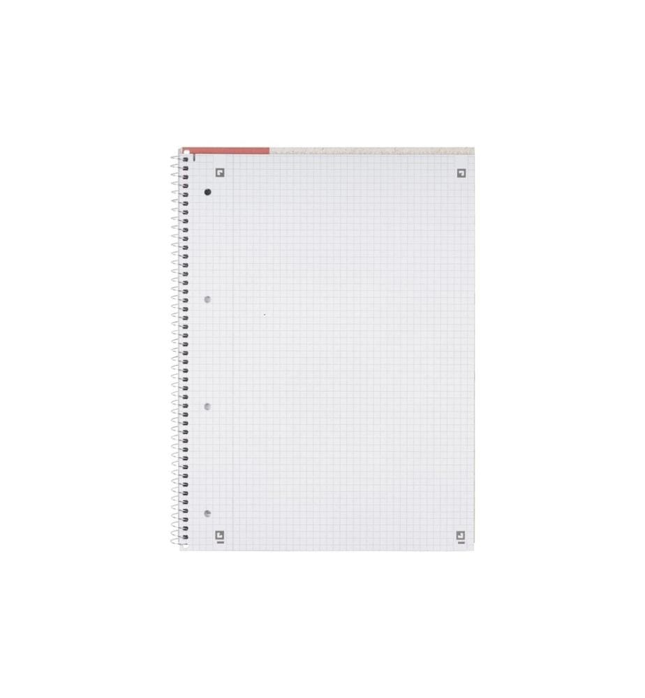 Oxford Bloc-notes Bloc-notes collège quadrillé, A4+, rouge
