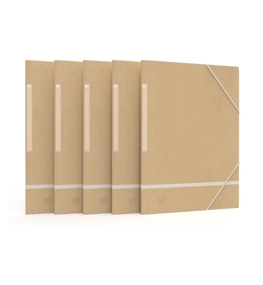 Oxford Gummibandmappe A4, Beige