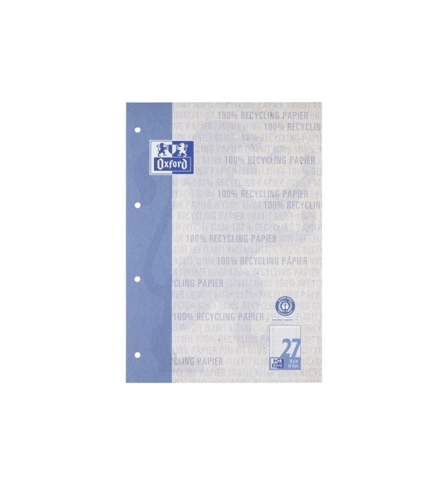 Oxford Bloc-notes A4, ligné, bleu
